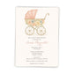 Vintage Carriage Baby Shower Invitation