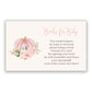 Painted Pumpkin Bring a Book Insert - available in pink and blue