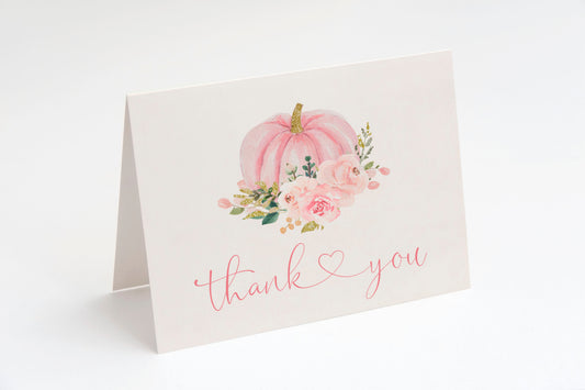 Painted Pumpkin Thank You Card