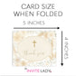 Watercolor Floral Cross Thank You Card