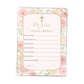 Watercolor Floral Prayer Cards