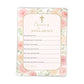 Watercolor Floral Prayer Cards