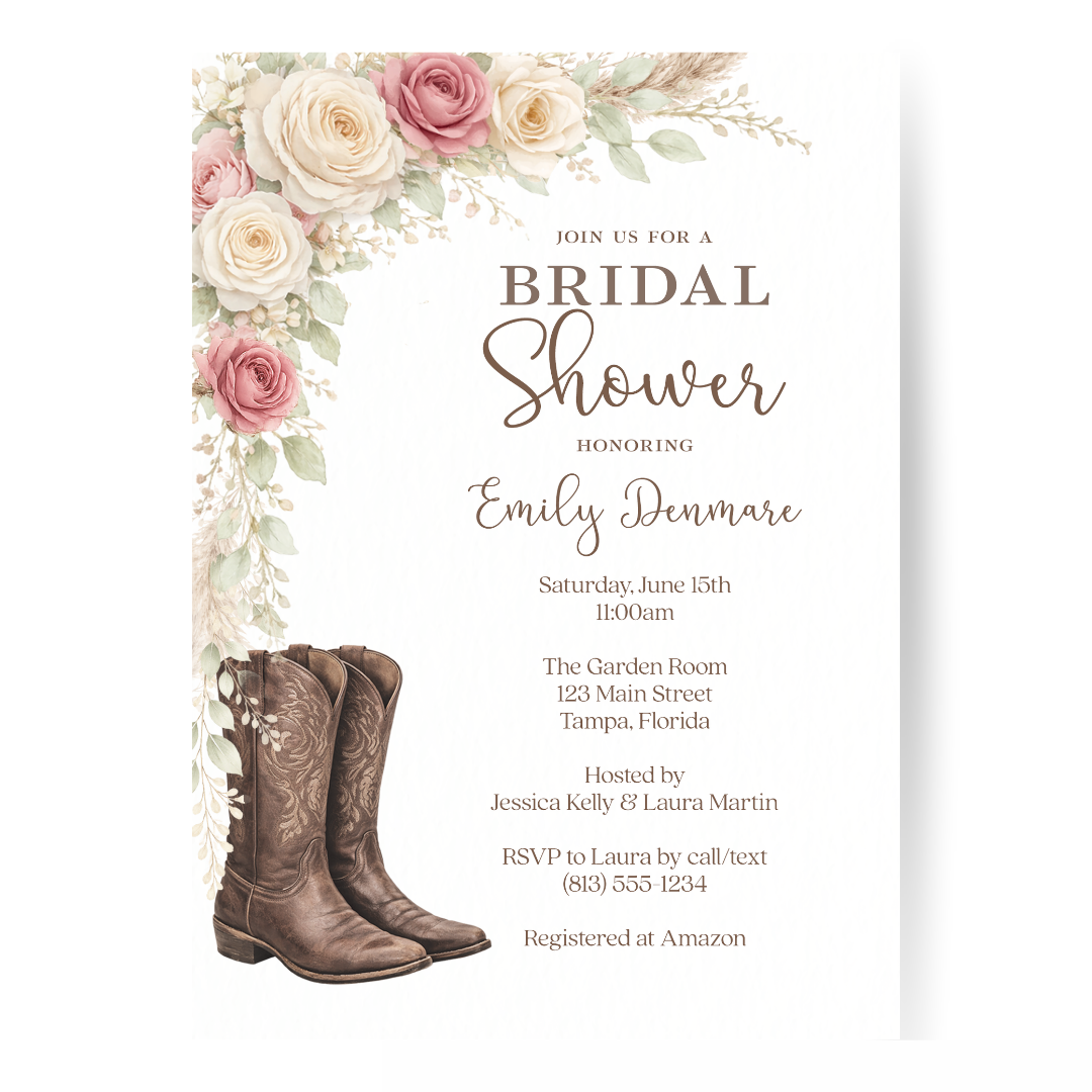 Western Bridal Shower Invitation