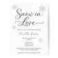 Snow in Love Bridal Shower Invitation