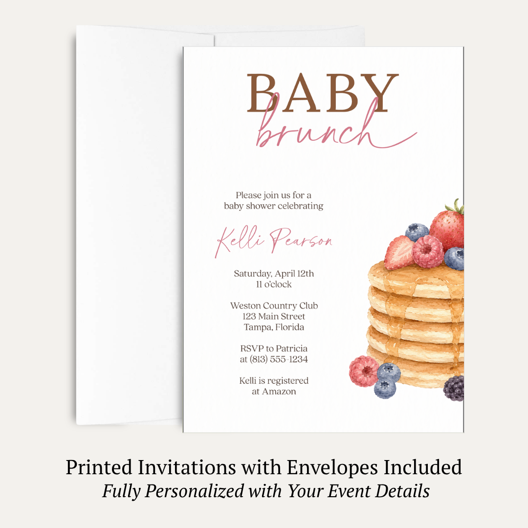 Baby Brunch Baby Shower Invitation