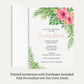 Tropical Bridal Shower Invitation