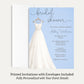 Something Blue Bridal Gown Bridal Shower Invitation