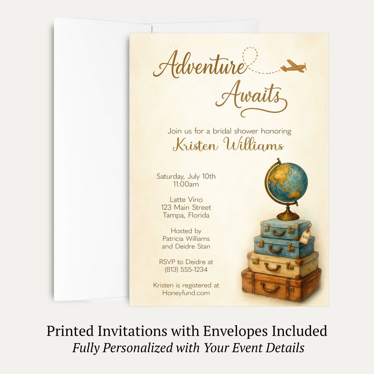 Adventure Awaits Bridal Shower Invitation