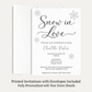 Snow in Love Bridal Shower Invitation