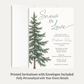 Snow in Love (Trees) Bridal Shower Invitation
