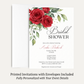 Winter Rose Bridal Shower Invitation