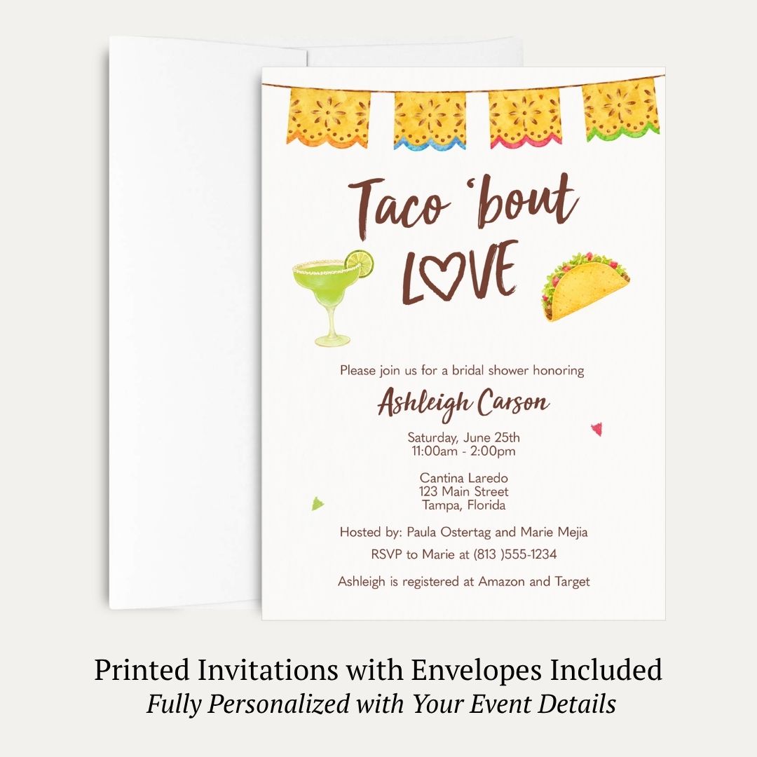 Taco 'Bout Love Bridal Shower Invitation