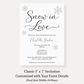 Snow in Love Bridal Shower Invitation