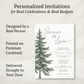 Snow in Love (Trees) Bridal Shower Invitation