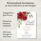 Winter Rose Bridal Shower Invitation