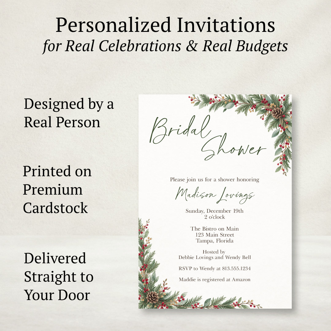 Winter Wonderland Bridal Shower Invitation