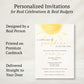 A Little Ray of Sunshine Baby Shower Invitation