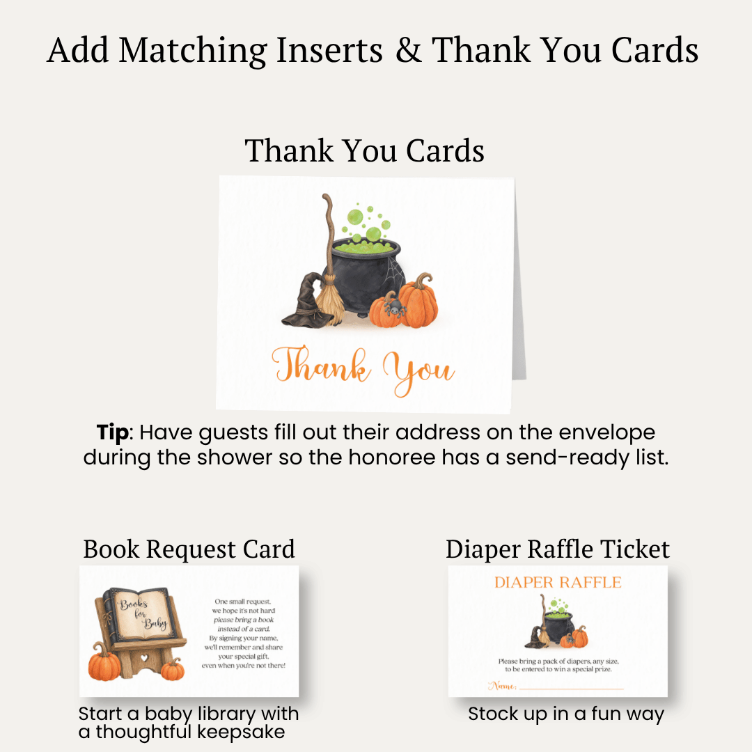 A Baby Is Brewing Halloween Baby Shower Invitation