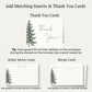 Snow in Love (Trees) Bridal Shower Invitation