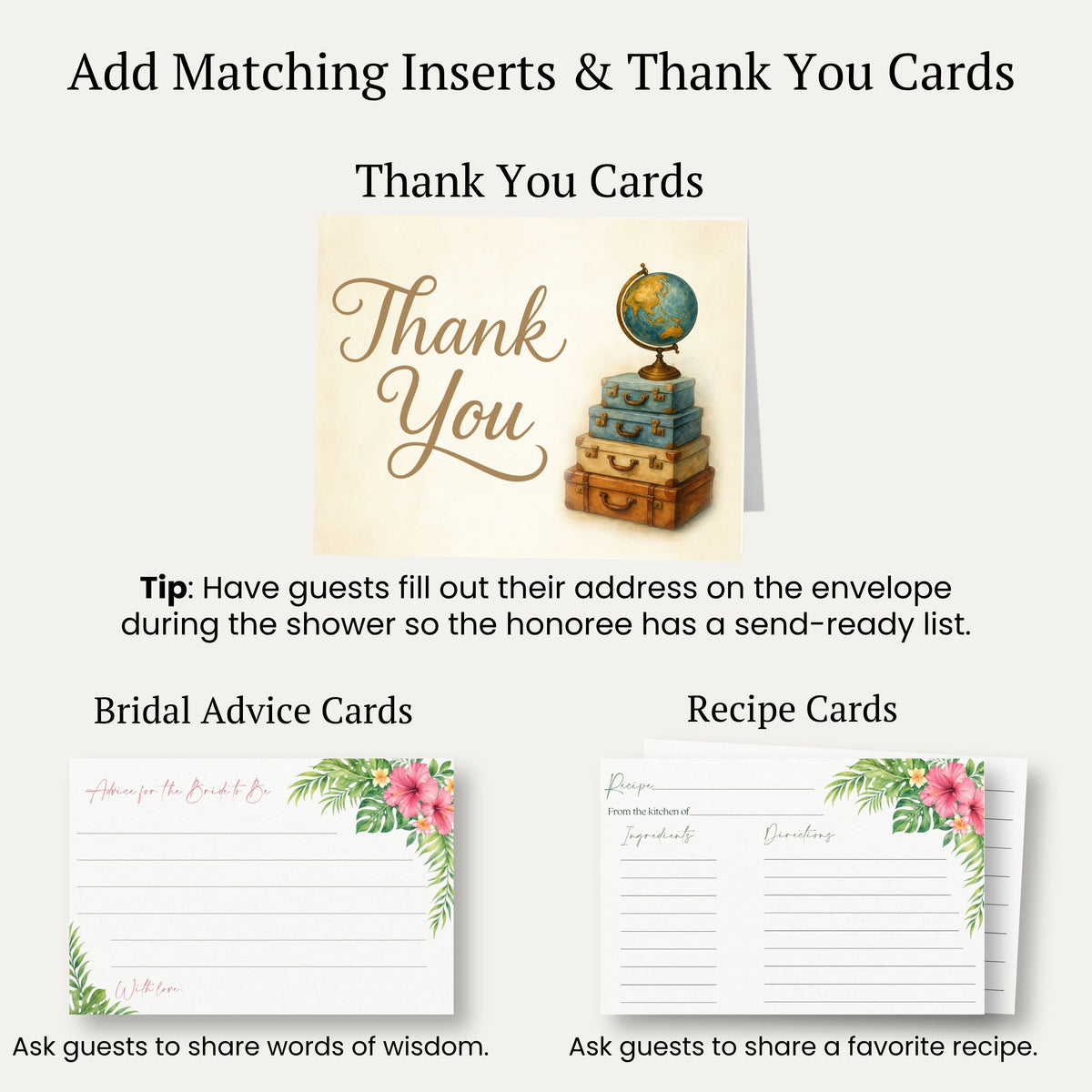 Adventure Awaits Bridal Shower Invitation