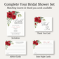 Winter Rose Bridal Shower Invitation