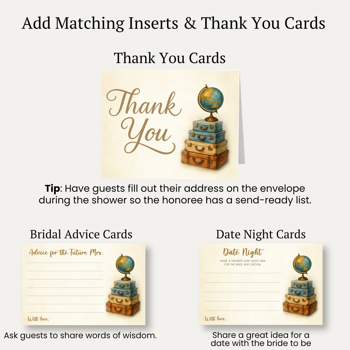 Adventure Awaits Bridal Shower Invitation