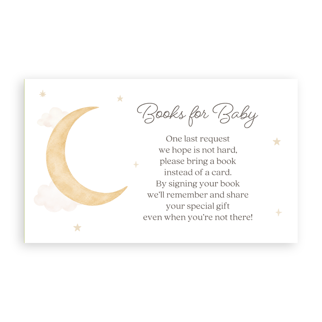 Over the Moon Neutral Bring a Book Card