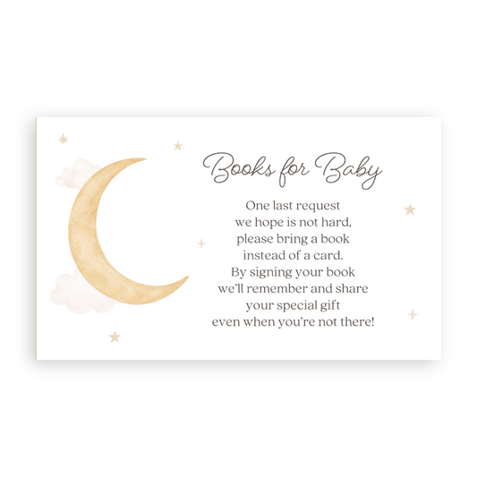 Over the Moon Neutral Bring a Book Card