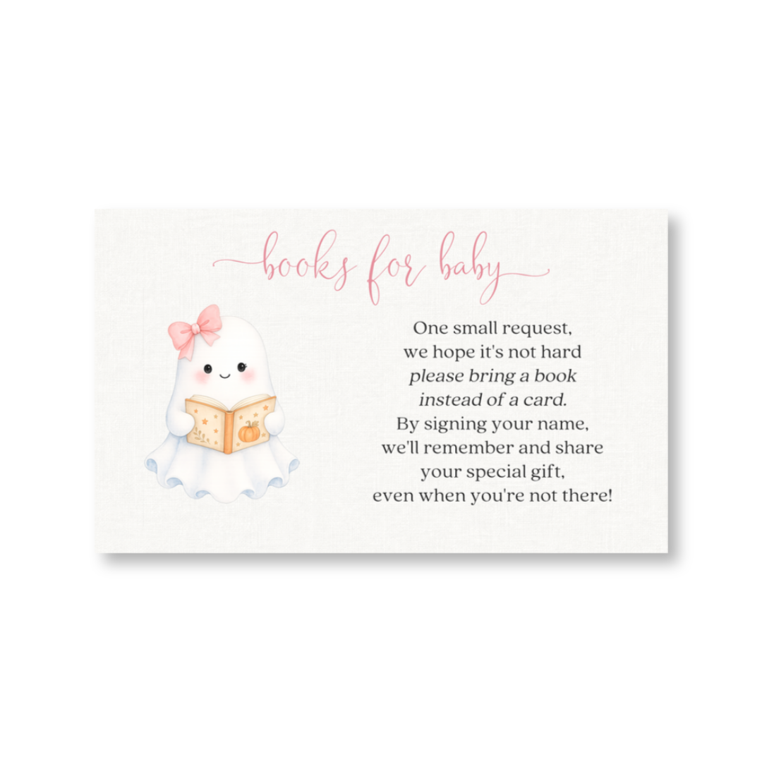 Little Boo Girl Bring a Book Card