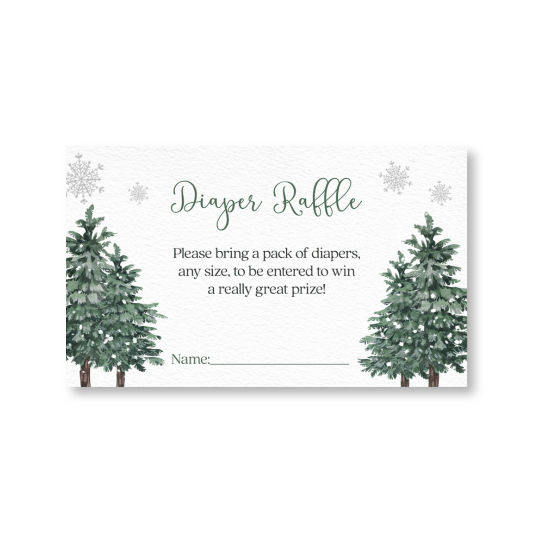 Baby It's Cold Outside Diaper Raffle Ticket