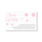 Little Snowflake Pink Bring a Book Card