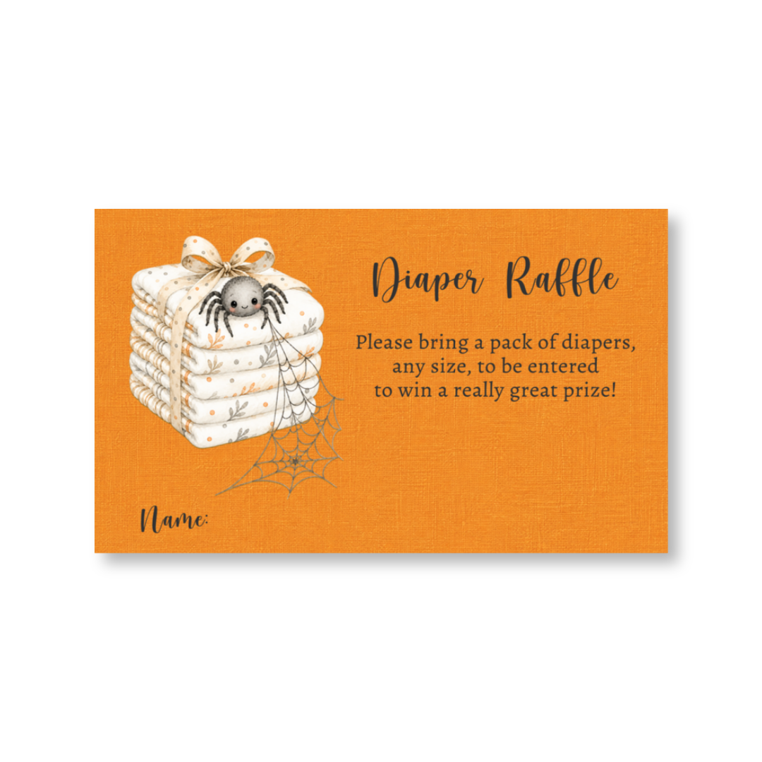 Little Boo Diaper Raffle Ticket (Black Collection)