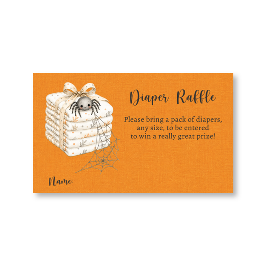 Little Boo Diaper Raffle Ticket (Black Collection)