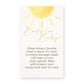 A Little Ray of Sunshine Bring a Book Card