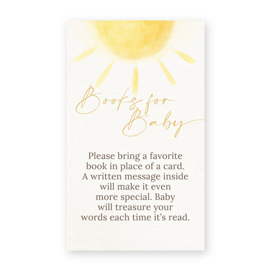 A Little Ray of Sunshine Bring a Book Card