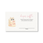 Little Boo Girl Diaper Raffle Ticket