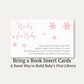 Little Snowflake Pink Bring a Book Card