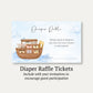 Noah's Ark Diaper Raffle Ticket