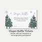 Baby It's Cold Outside Boy Diaper Raffle Ticket