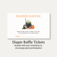 A Baby is Brewing Cauldron Diaper Raffle Ticket