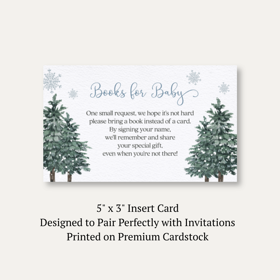 Baby It's Cold Outside Boy Book Insert