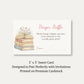 A New Chapter Girl Diaper Raffle Ticket