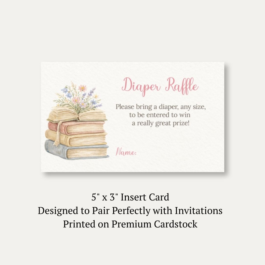 A New Chapter Girl Diaper Raffle Ticket