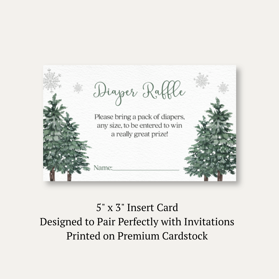 Baby It's Cold Outside Diaper Raffle Ticket