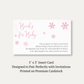 Little Snowflake Pink Bring a Book Card