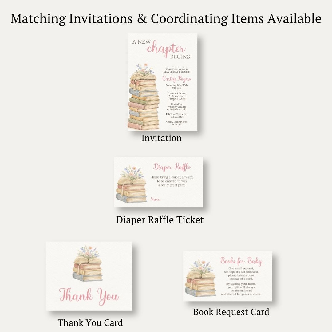A New Chapter Girl Diaper Raffle Ticket