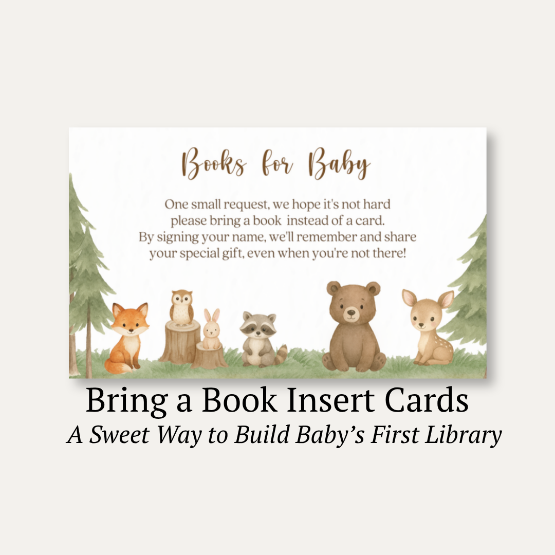 Woodland Animals Bring a Book Card