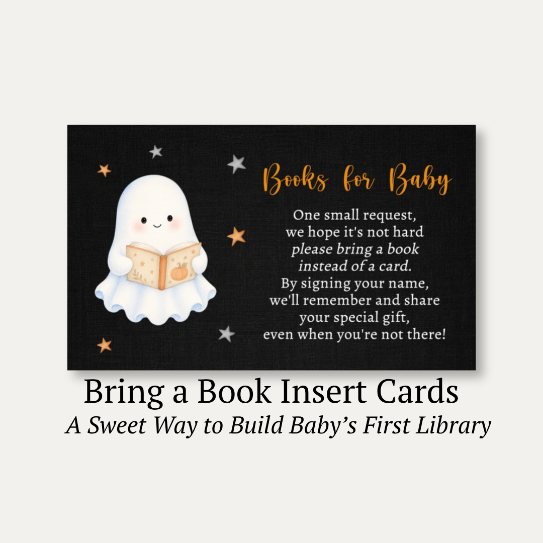 Little Boo Bring a Book Card (Black Collection)