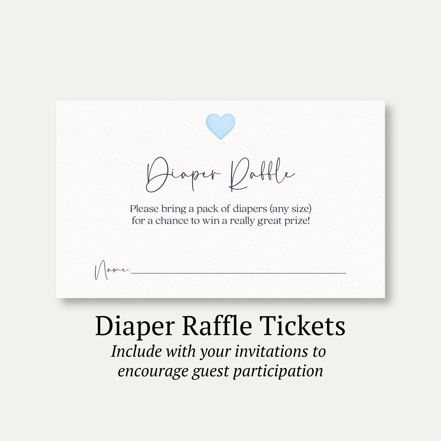 Oh Boy Diaper Raffle
