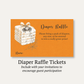 Little Boo Diaper Raffle Ticket (Black Collection)